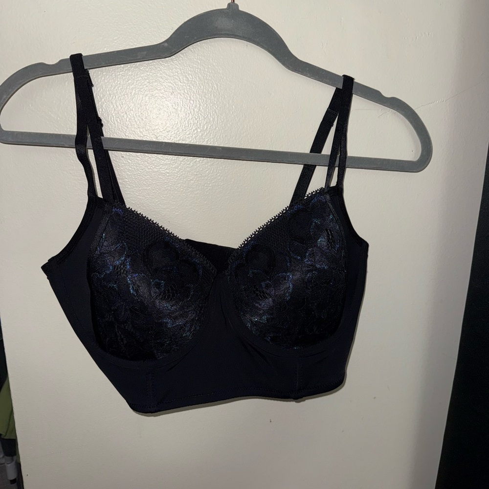 Adore Me Midnight Black Lace Bra